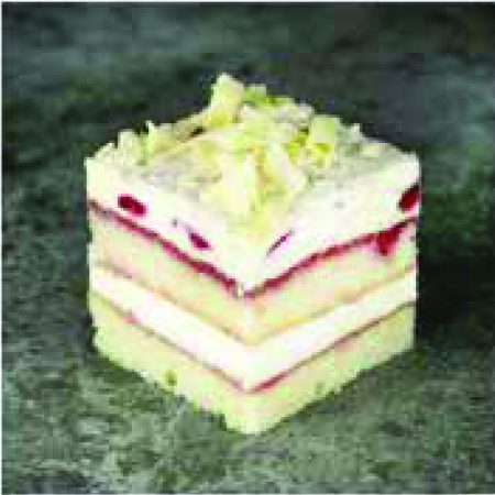 WHITE CHOCOLATE RASPBERRY CUBE